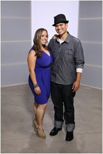 Dawn Pino and Adam Frequez appear in the finale of "Shedding for the Wedding" (By: cwtv.com)